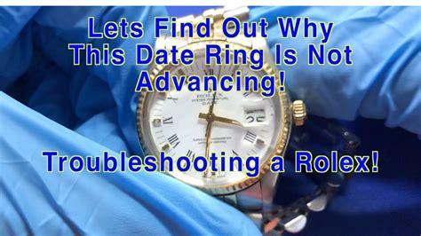 rolex date stuck|rolex change date correctly.